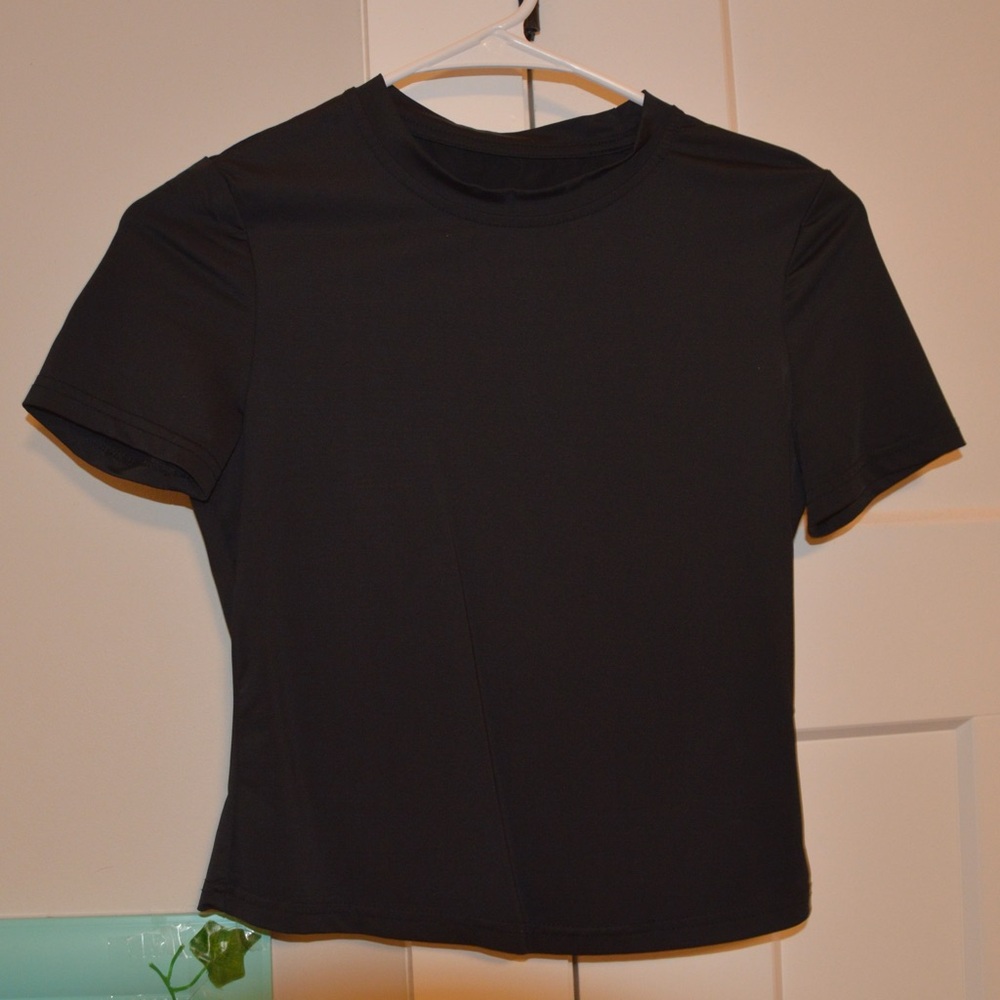 Black Short Sleeve Top
